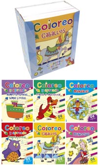 Coloreo y aprendo (6 títulos)